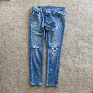 Abercrombie Men’s Super Skinny Ripped Denim Jean